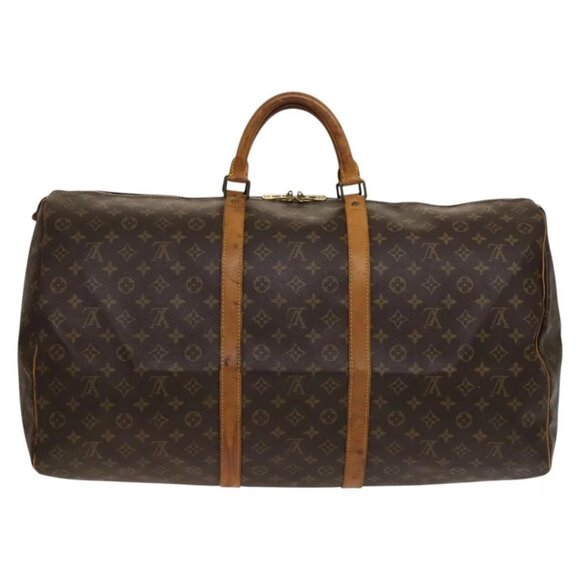 LOUIS VUITTON Monogram Keepall 60 Boston Bag M41422 LV Auth - Picture 14 of 16
